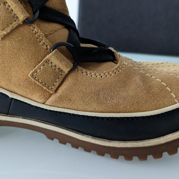 Sorel Tivoli High Leather Waterproof Winter Boots Tan Size 7.5 - Picture 6 of 10